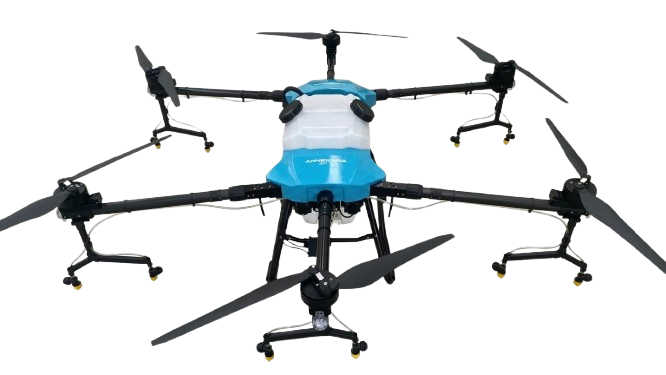 Annexara ANX-30L drone pertanian tampak depan — 6 rotor dan GPS RTK
